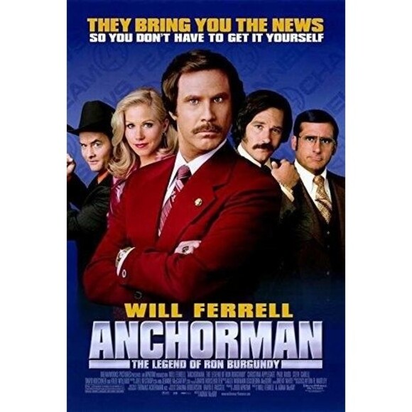 Anchorman (2004) ORIGINAL Movie Poster Will Ferrell, Steve Carell: 11 x 17 inch - Picture 1 of 1